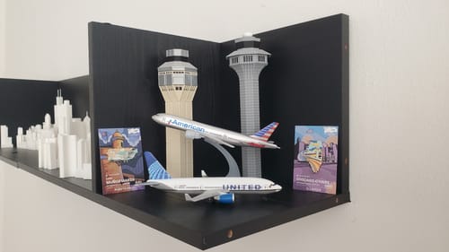 Customer photo review of Airport Enamel Pin | ORD - Illinois