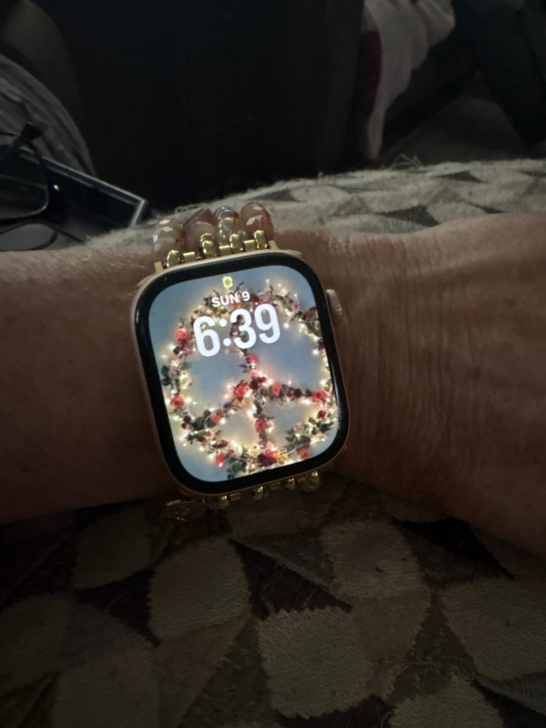 Customer photo review of Sunstone Serenity Apple Watch Strap