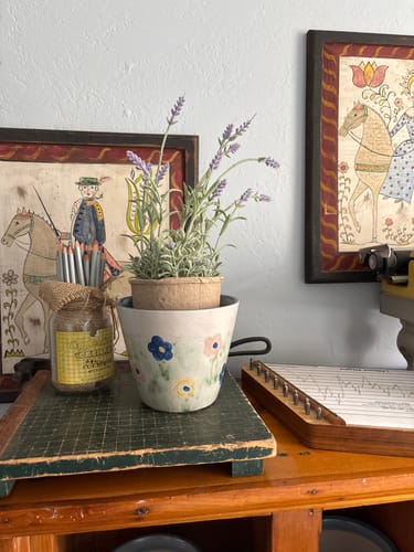 Customer photo review of Small Cachepot - Watercolor