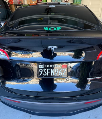 Customer photo review of 1963-1968 CALIFORNIA LICENSE PLATE - BLACK WITH WHITE TEXT 6"x12" (156.5mm x 305mm)