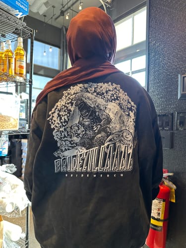 Customer photo review of BRIDEZILLA OVERSIZE CREWNECK