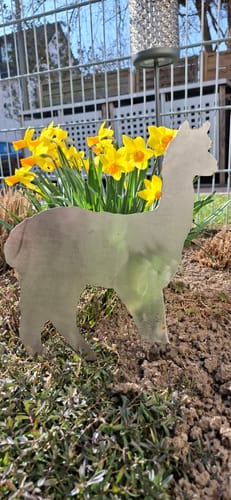 Customer photo review of Alpaka Beetstecker Edelrost