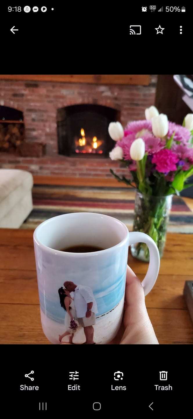Customer photo review of Plantation Blue® Jamaica Blue Mountain Coffee (16 oz - roasted and ground)