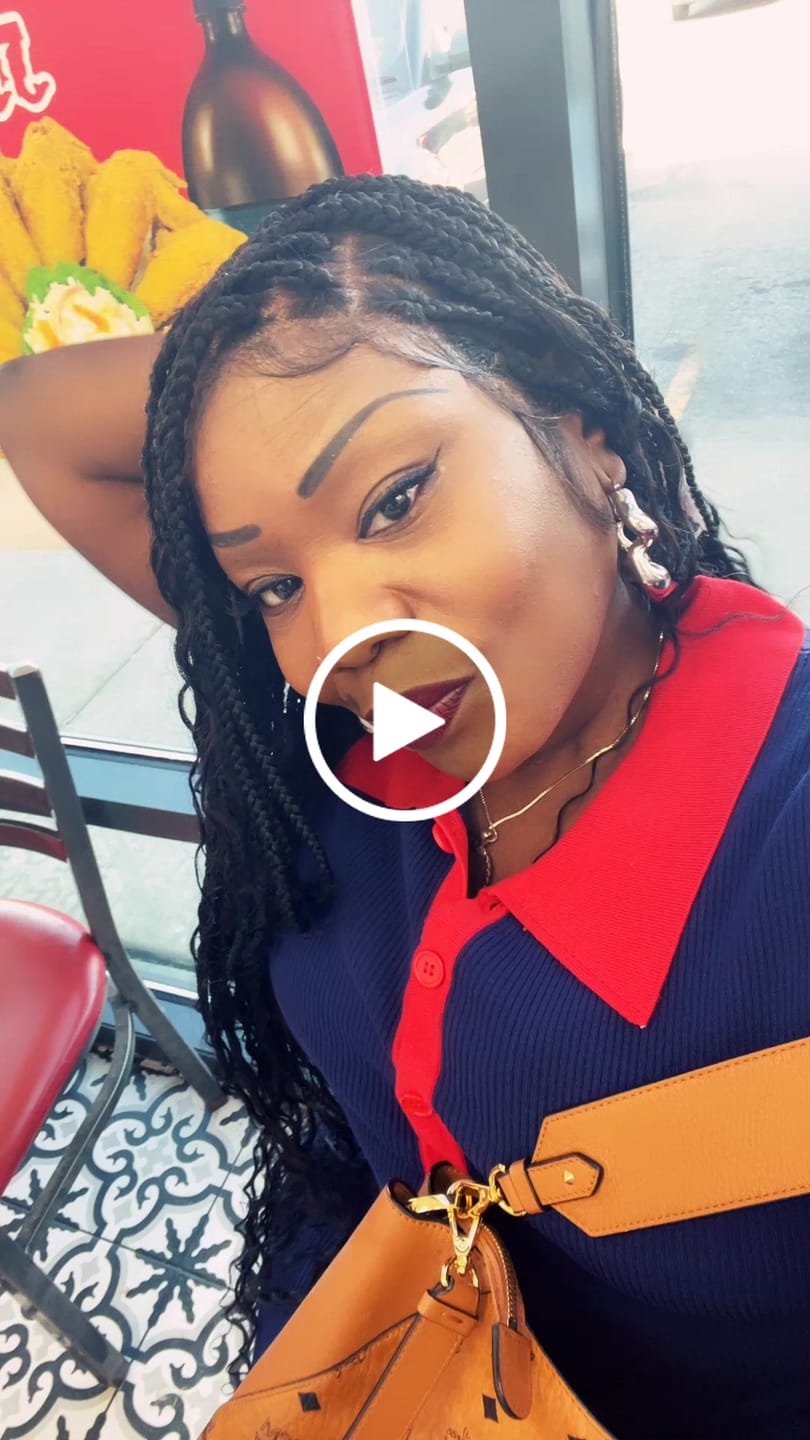 Customer video review of 36" Human Hair Boho Curls Swiss HD Lace Knotless Box Braided Wig Full Hand-tied - Human Baby Hair