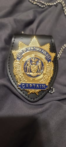 Customer photo review of Multi-purpose Holder/ Holster/ Wallet For Multi-size Police Badges First-layer Genuine Leather