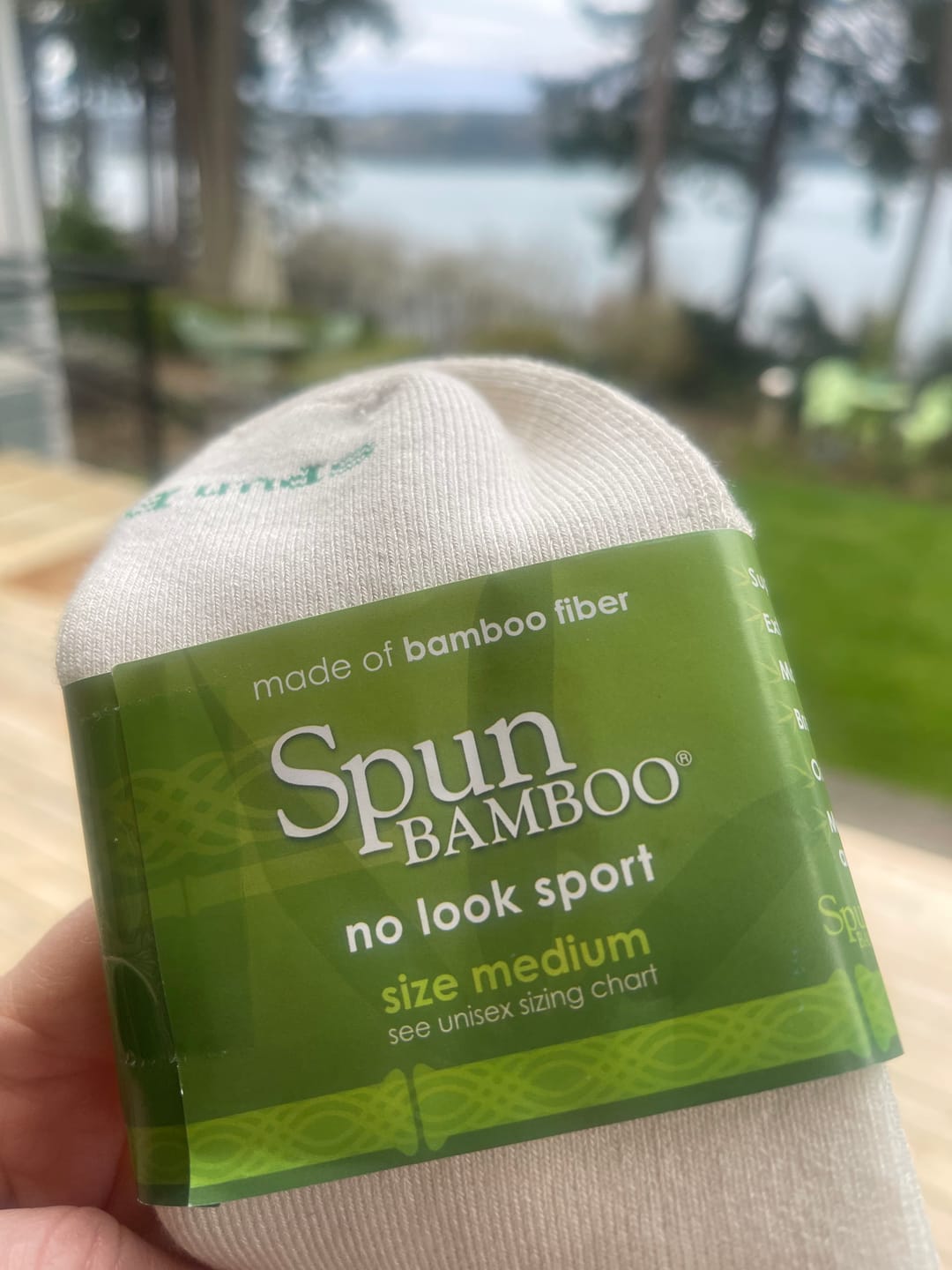 Customer photo review of No Look Anklet Bamboo Viscose Socks - Natural