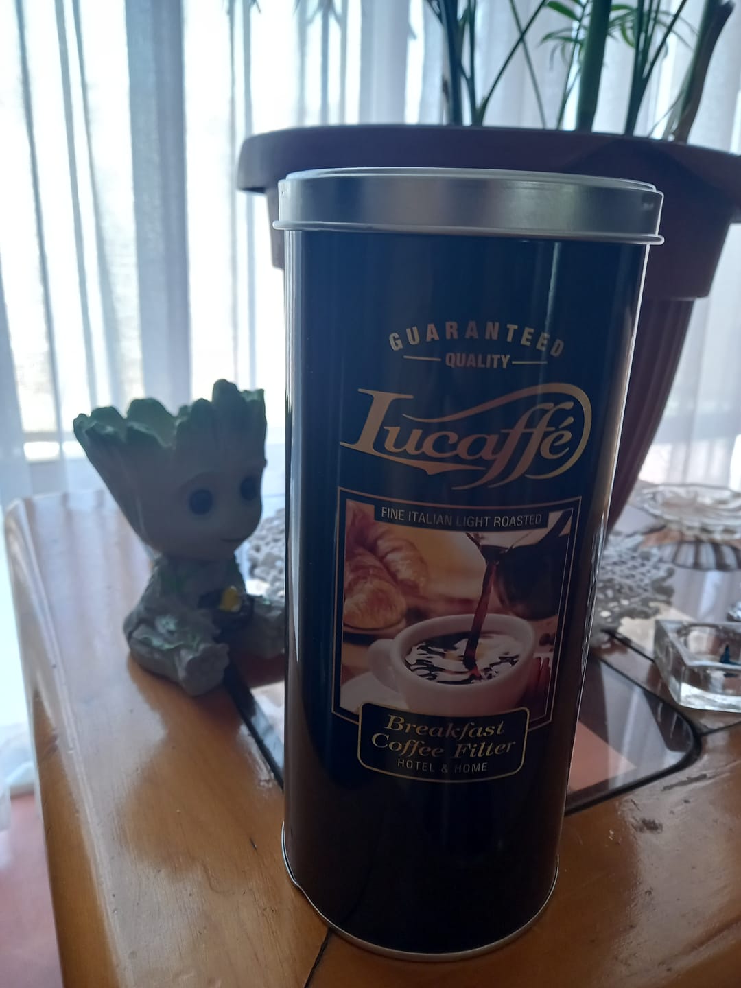 Customer photo review of Lucaffe Breakfast Coffee filter 500 grs Grano Molido