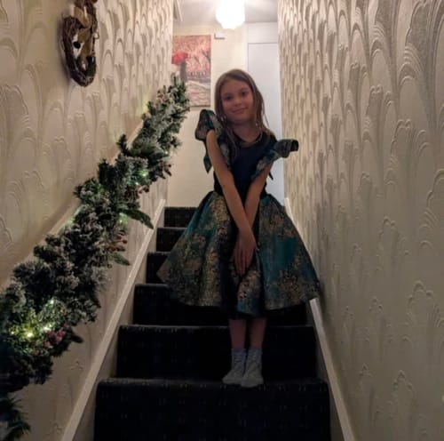 Customer photo review of Baby Girl and Toddler Princess Party Dress Sleeveless Retro Girl Dress Birthday Dress