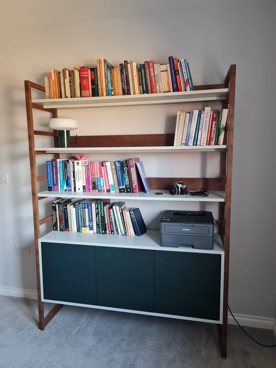 Customer photo review of Walnut Shelving Unit, Moi