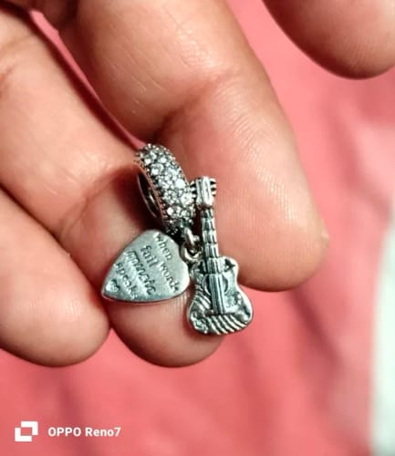 D. R. review of 925 Sterling Silver Guitar & Music Charm image 1 out of 1