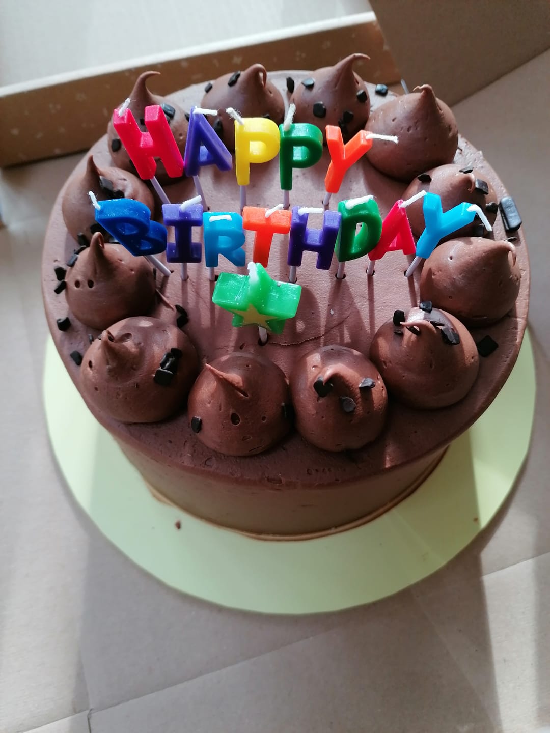 Customer photo review of Classic Chocolate Cake