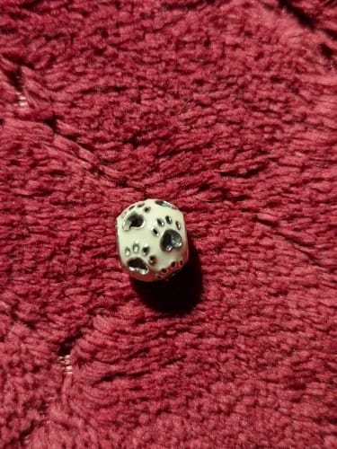 M. R. review of 925 Sterling Silver Pink Paw Print Charm image 1 out of 1