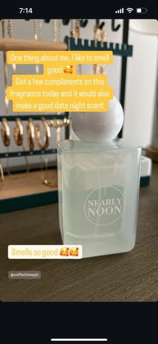 Customer photo review of Nearly Noon Eau de Parfum