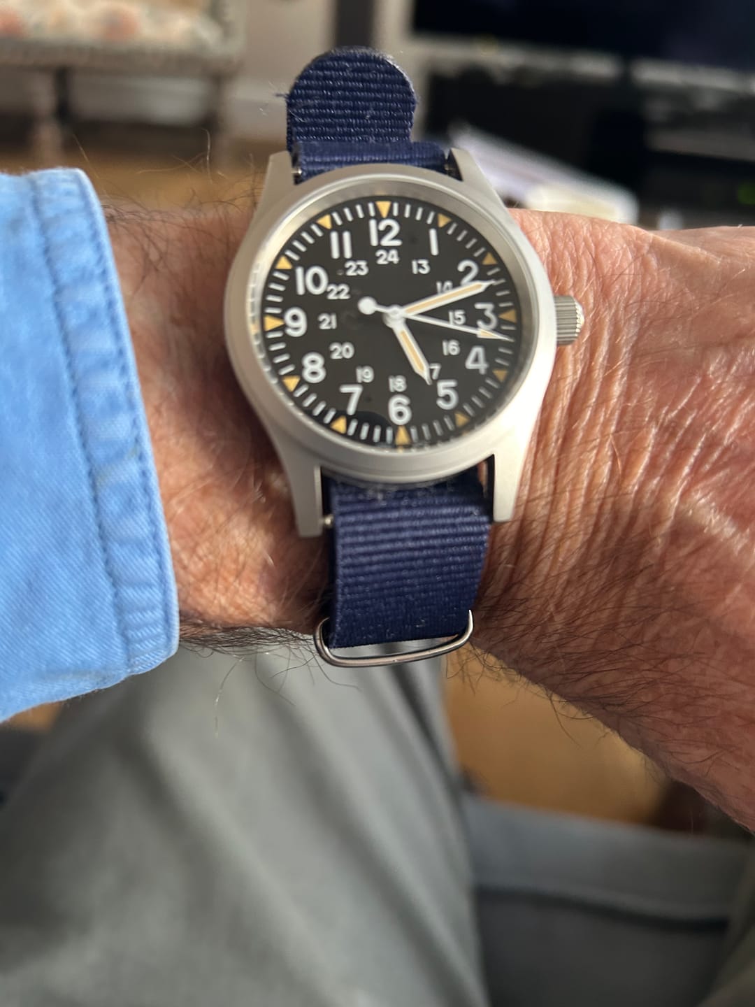 Customer photo review of The "Daily Beater" Field Watch