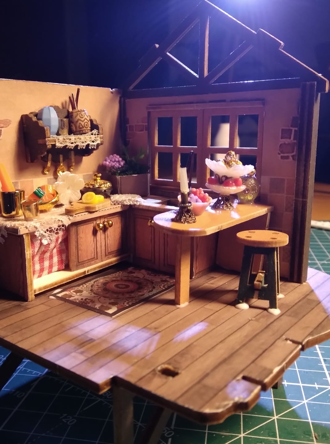 Customer photo review of rokrgeek Enchanted Forest Cottage Miniature House Kit