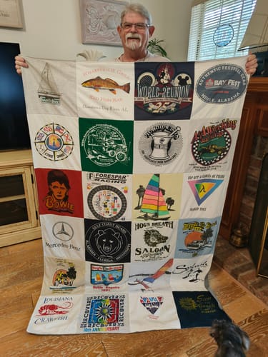 T-shirt quilt featuring n/a by CRAIG from AL