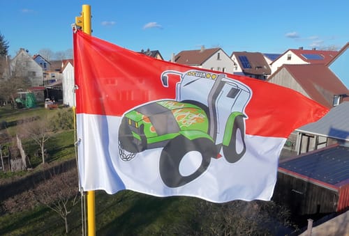 Customer photo review of Fahne inkl. Druck