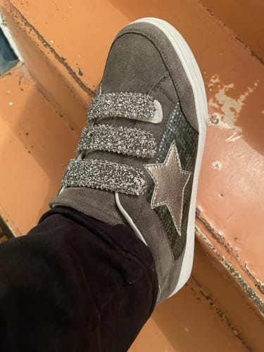 Customer photo review of Basket scratch femme vert kaki étoile - Jade