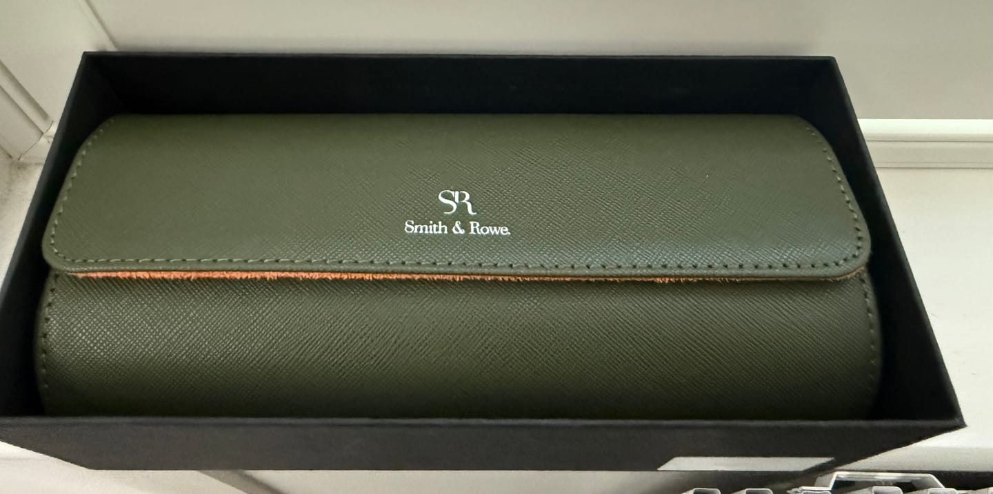 Customer photo review of Olive Green watch roll - 3 watches