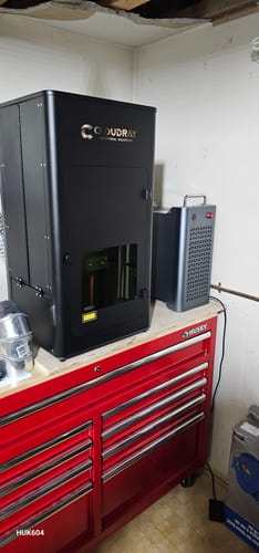 Customer photo review of Cloudray GM-100 LiteMarker 100W Fiber Laser Marking Engraver with 4.3” X 4.3” Scan Area