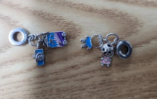 S. R. review of 925 Sterling Silver Happy Travel Charm image 1 out of 1