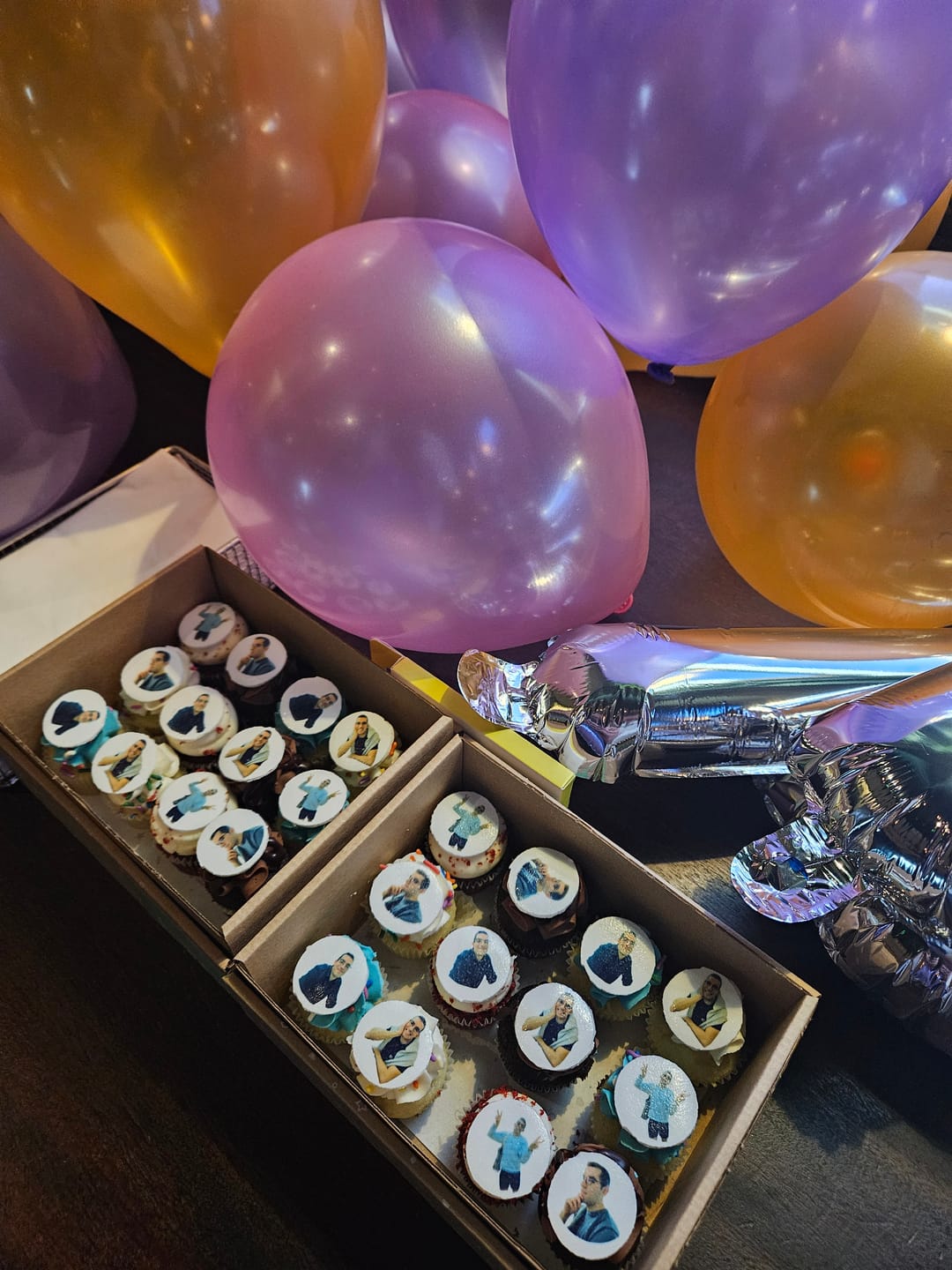 Customer photo review of Edible Photo Cupcakes