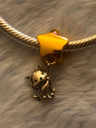 A. S. review of 925 Sterling Silver Kitty Cat Charm image 1 out of 1