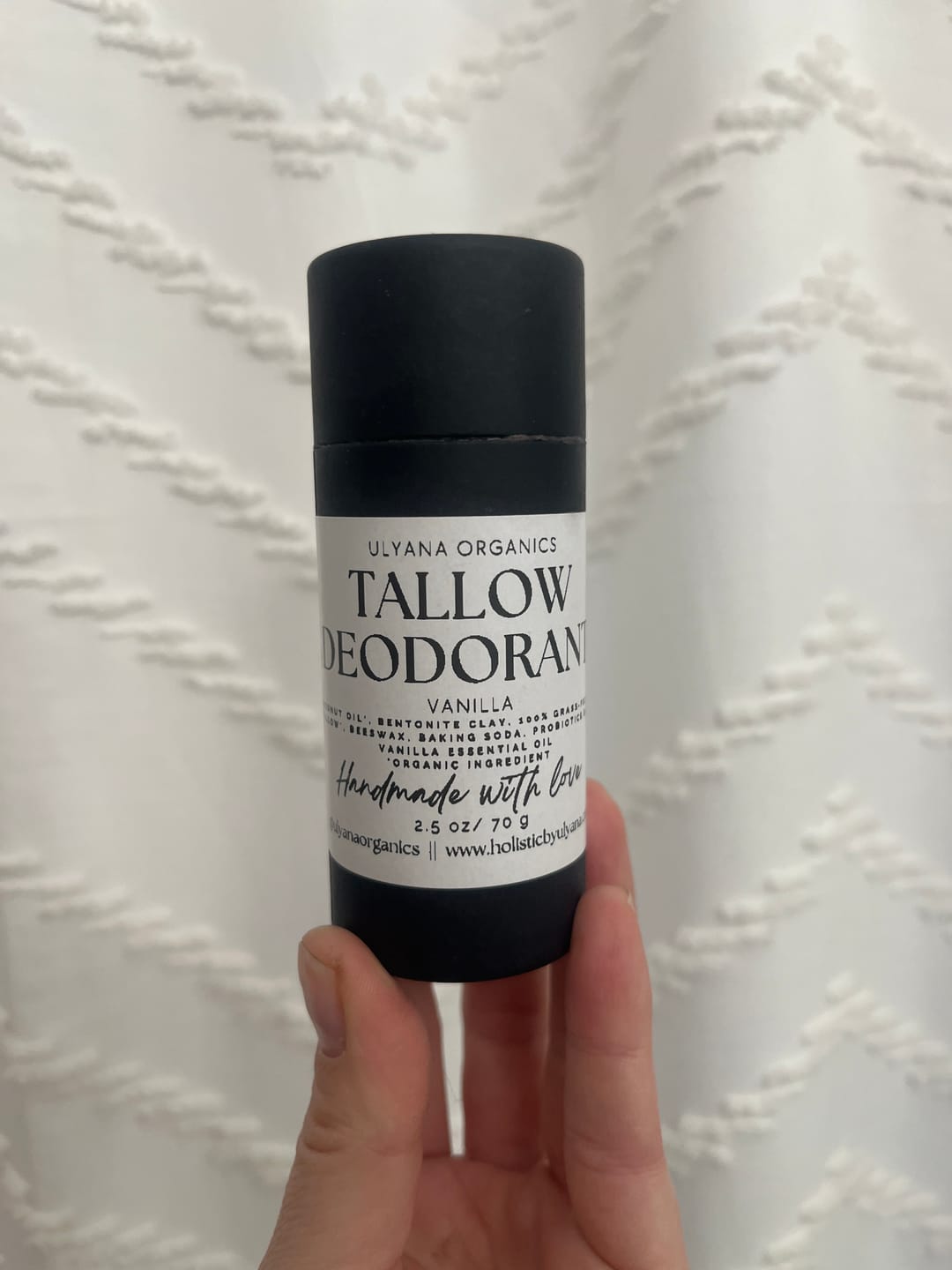Customer photo review of Tallow & Probiotic Deodorant