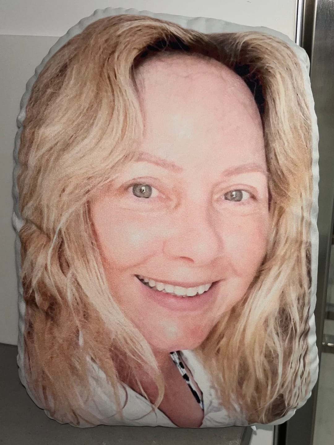 Customer photo review of Custom Shaped Pillow with Loved One Picture of Person/Pet Personalized 3d Photo Pillow