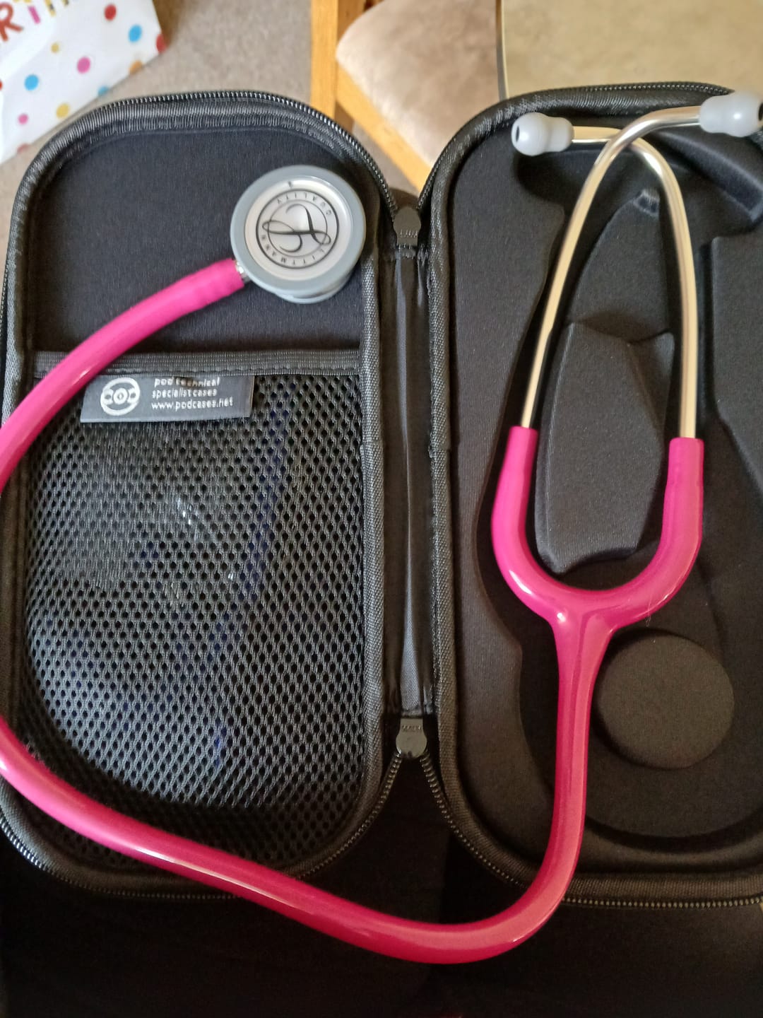 Customer photo review of Littmann Classic III Monitoring Stethoscope: Raspberry 5648