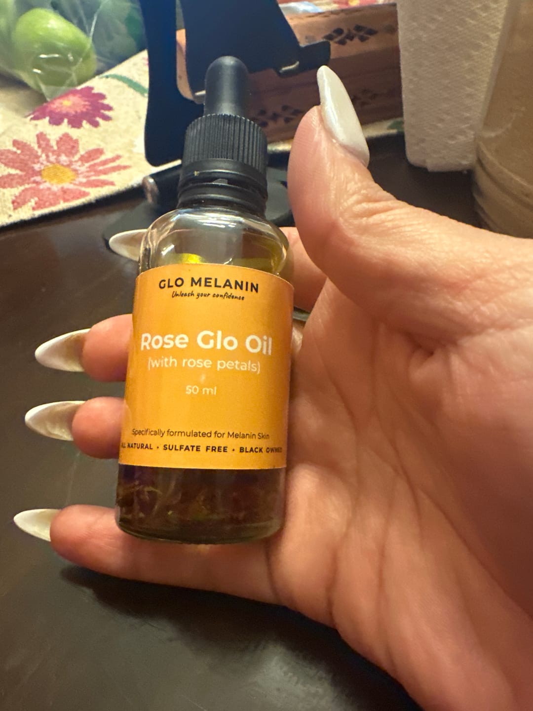 Customer photo review of Rose Glo Oil