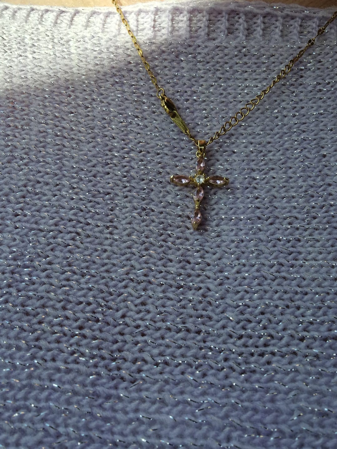 Customer photo review of Collier Chrétien Prière Femme