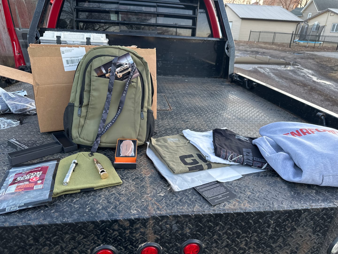 Customer photo review of Mystery Loaded Backpack