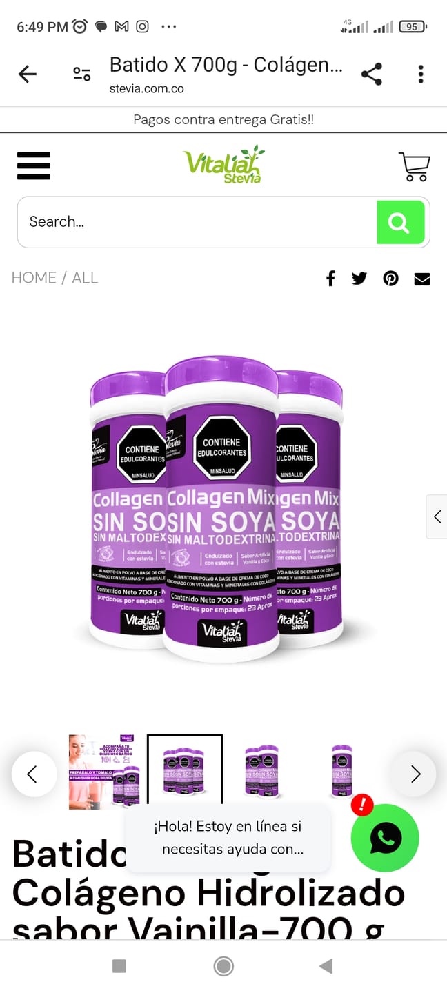 Customer photo review of Frescolágeno Fresa - Nutrition Factory