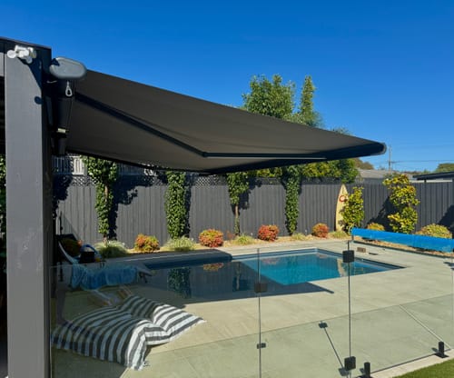Customer photo review of Rainier Full Cassette Motorised Retractable Awning