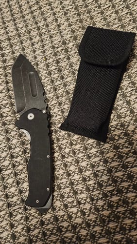 Customer photo review of Gunmetal Folding Knife