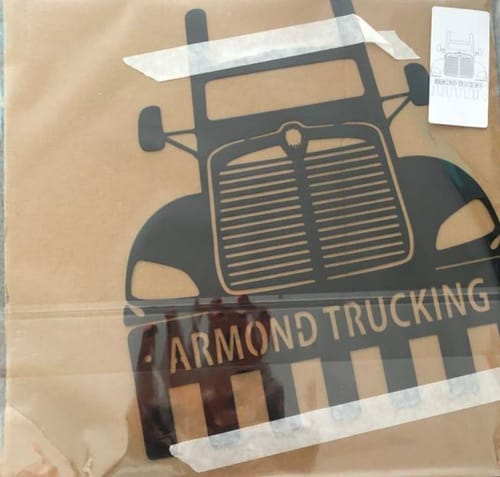 Customer photo review of Personalized Trucks Keychain Holder Metal Sign, Metal Sign For Trucker, Gift For Trucker, Father's Day Gift Idea, Custom Text Metal Sign, Laser Cut Metal Signs Custom Gift Ideas
