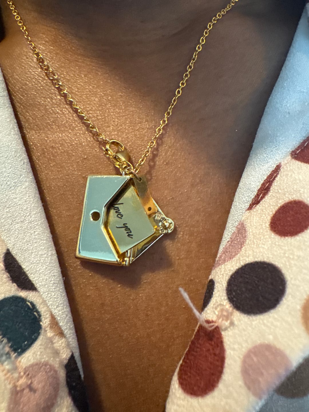 Customer photo review of Love Letter Necklace