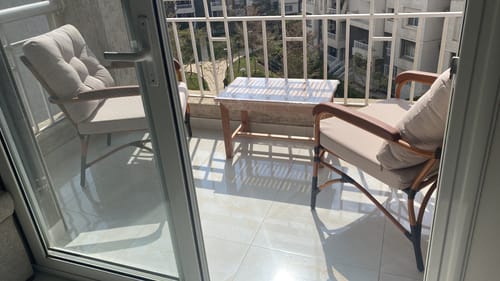 Customer photo review of ترابيزة قهوة للحديقة خشب زان طبيعي45×75سم-MNR6