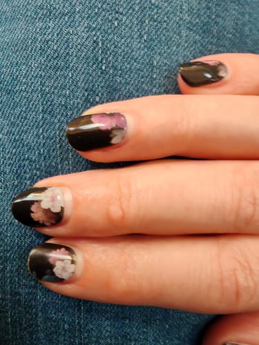 Kundenbewertung mit Foto zu UV Gel: Midnight Foliage
