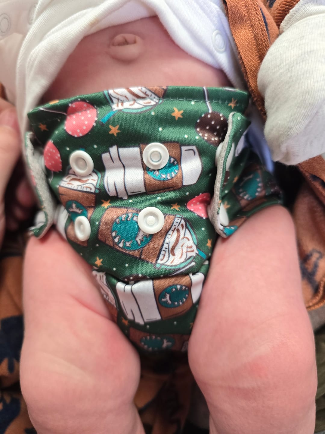 Customer photo review of Tiny Tushies Newborn AIO Cloth Diaper