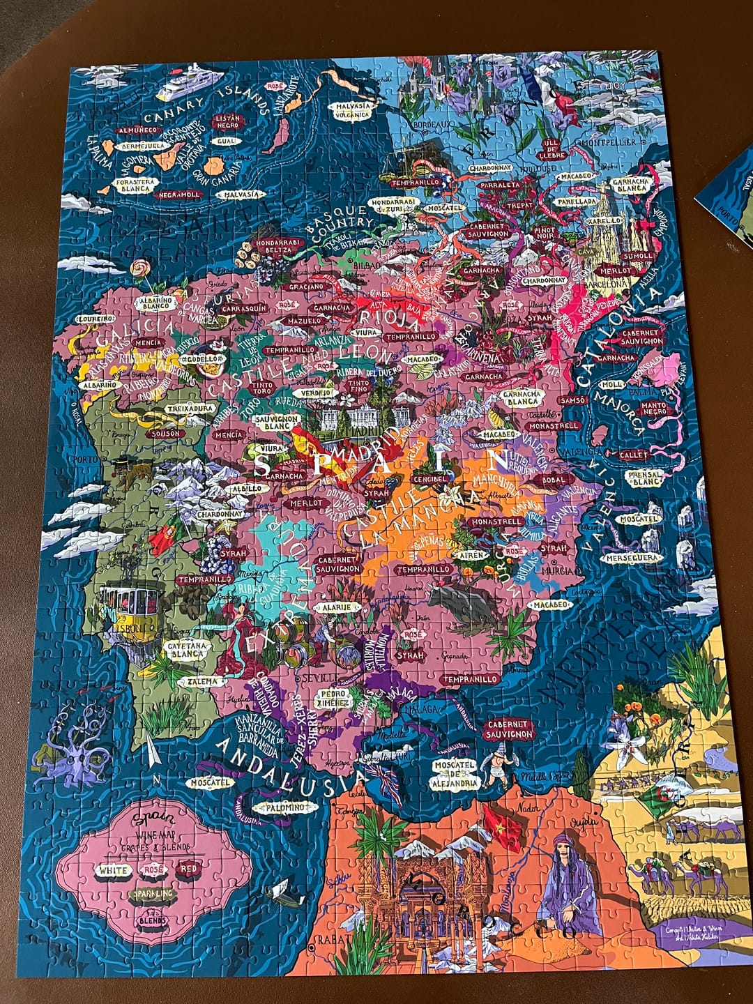 Customer photo review of Wine Puzzle - Spain