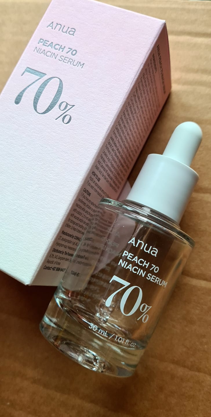 Customer photo review of Serums ar persiku gludai un mirdzošai ādai Anua Peach 70% Niacin Serum