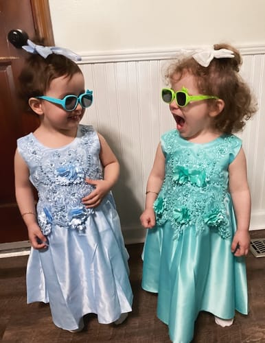 Customer photo review of Baby Girl Birthday Party Dress Easter Dress Toddler Embroidered Texture Sleeveless Princess Dress