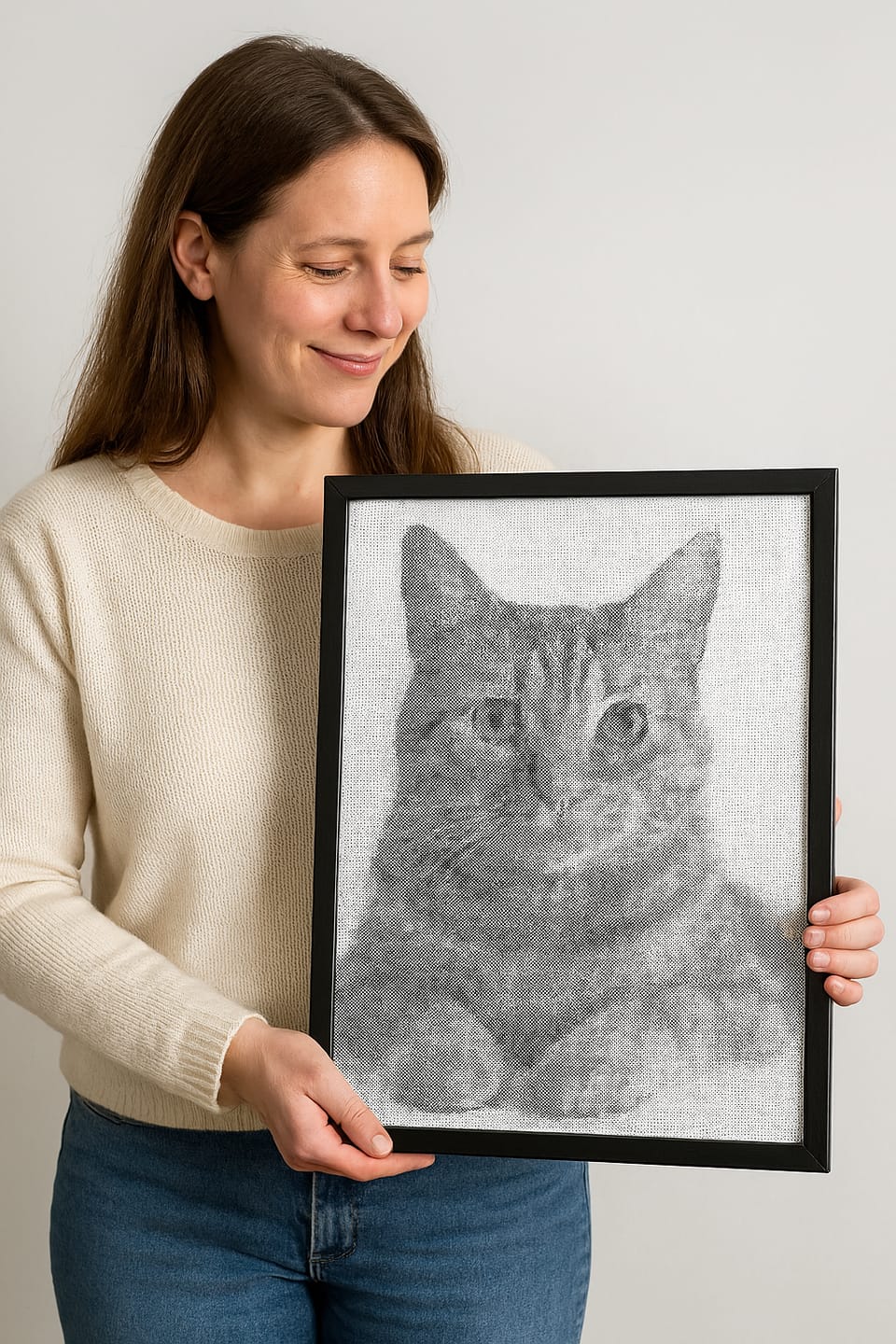 Customer photo review of Custom Photo Dot Painting Kit