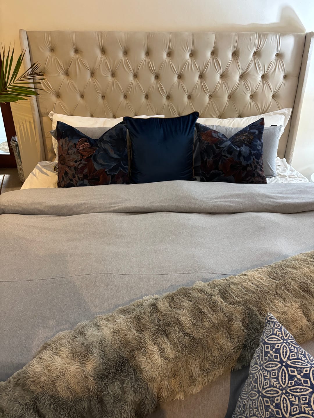 Customer photo review of Soft Grey Duvet Cover Set