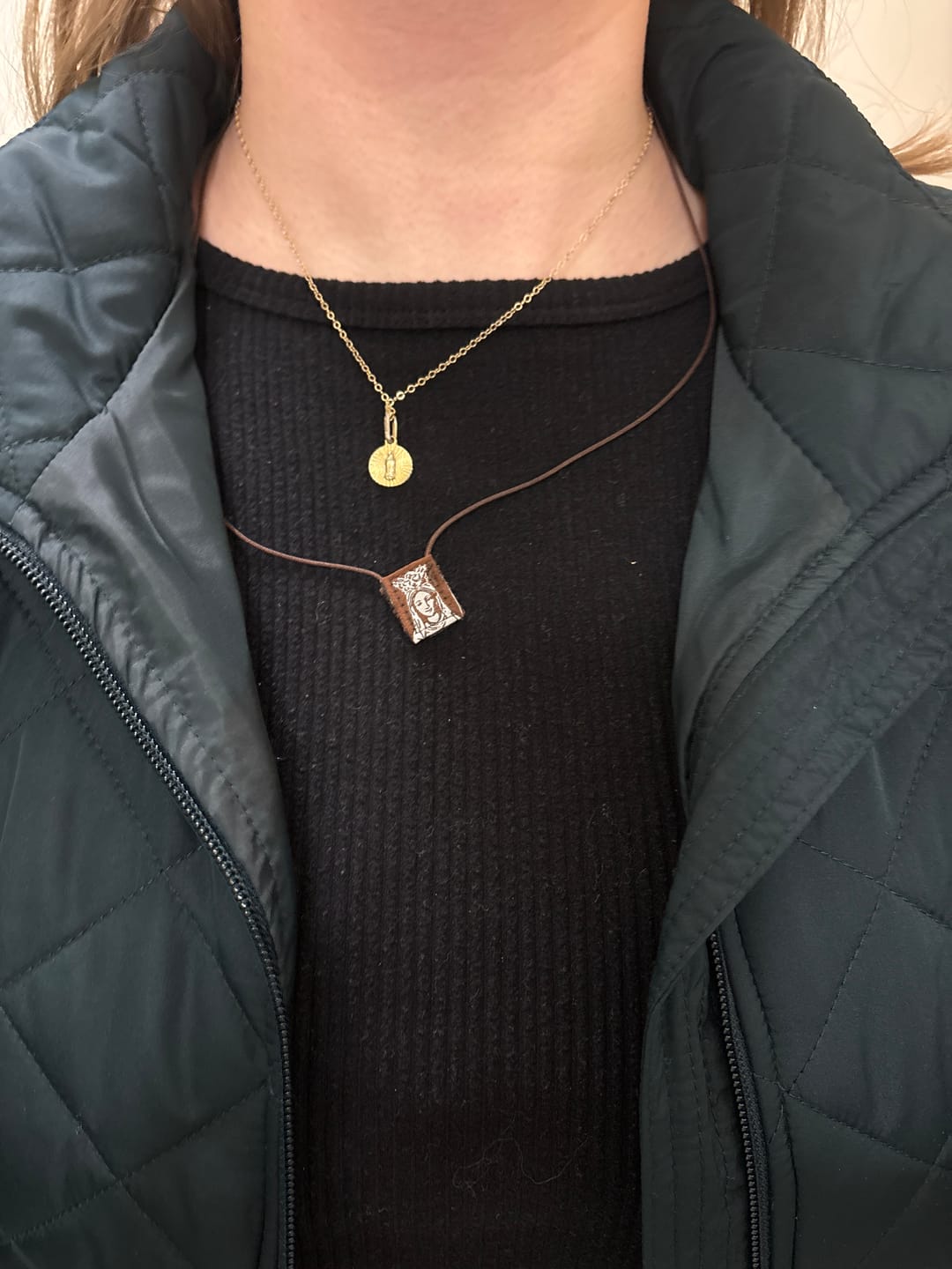 Customer photo review of OLMC Mini | Our lady of Mt. Carmel Premium Brown Scapular