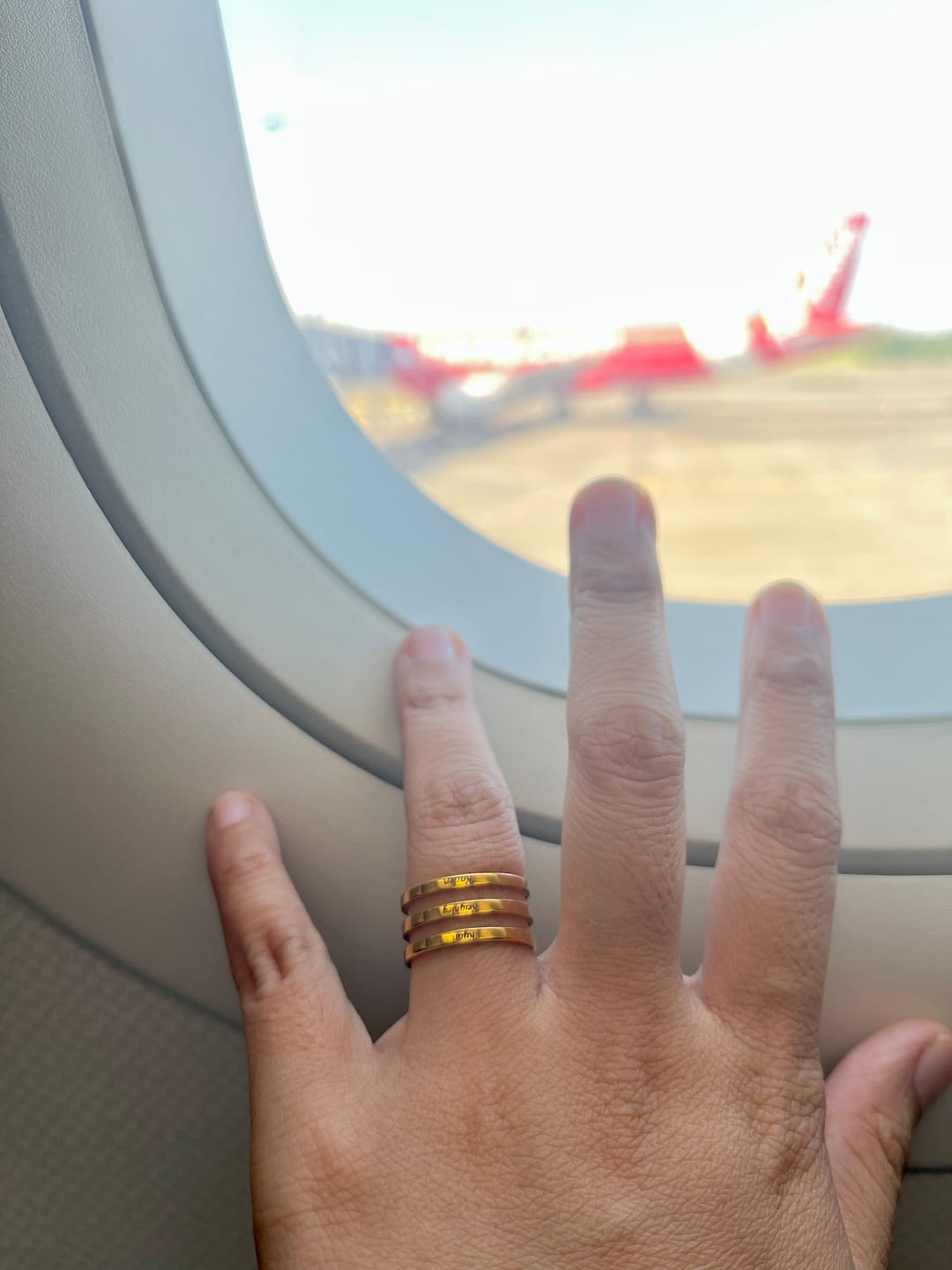 Customer photo review of Printave™ Personalized 3 Layers Ring