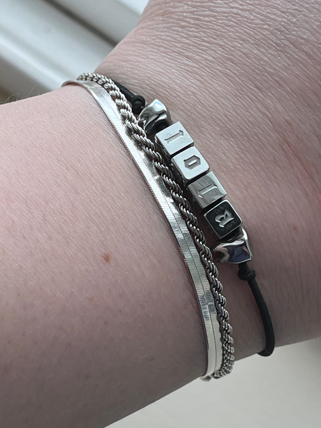 Customer photo review of CUSTOMIZABLE FRIENDSHIP BRACELET