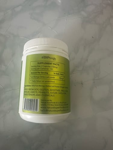 Customer photo review of Organic Moringa Capsules